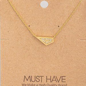 Dainty Geometric Pendant Chocker Necklace